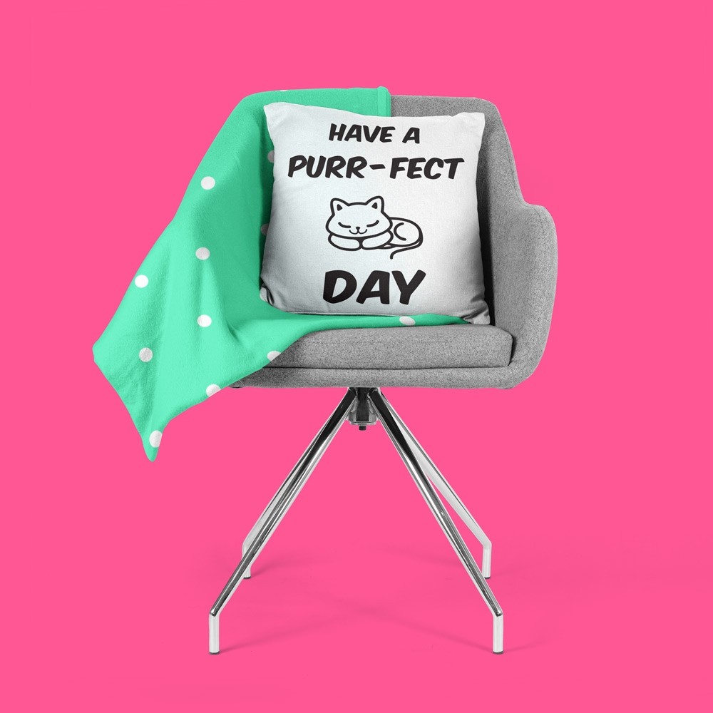 Perna decorativa Have a purr-fect day