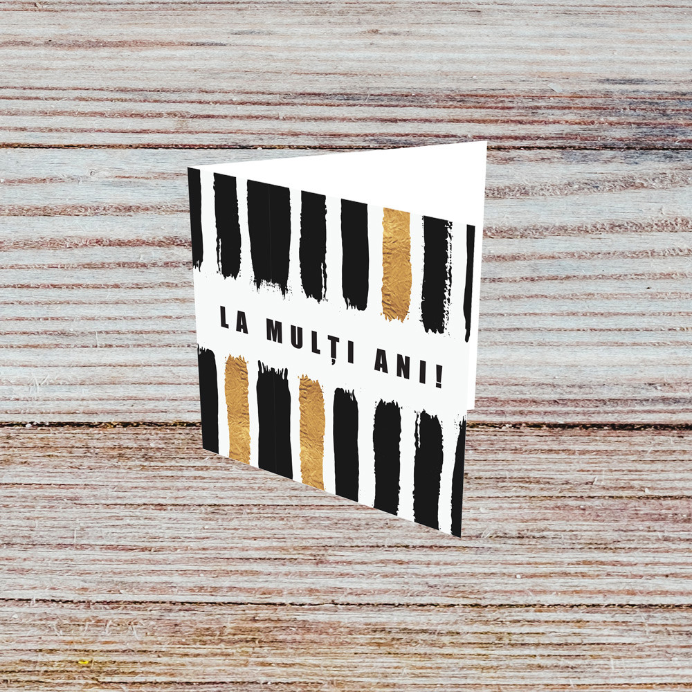 La mulți ani negru auriu