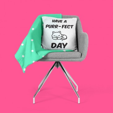 Perna decorativa Have a purr-fect day