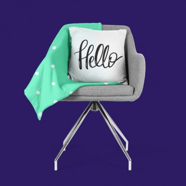 Perna decorativa Hello, world
