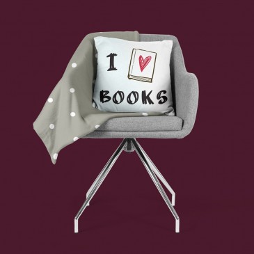 Perna decorativa I love books