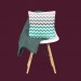 Perna decorativa Zig Zag
